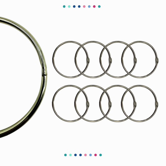 NorCal Goods 8-Pack 3" Binder Rings - Study and Organization Essential - Only $9.99! (Silver)